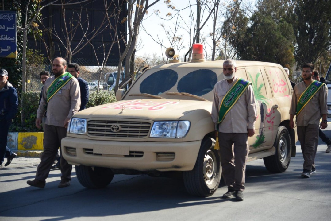 استقبال از شهید گمنام در شرکت آلومینیوم ایران