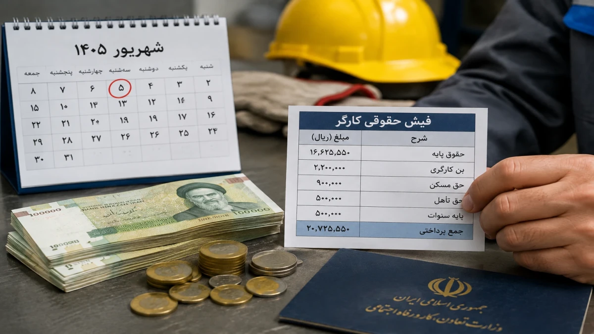افزایش حقوق کارگران در نیمه دوم ۱۴۰۵ قطعی شد + جدول حقوق