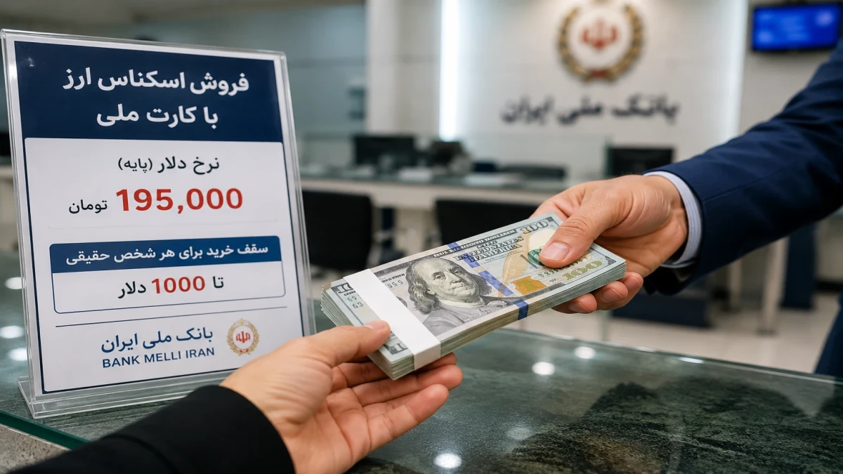 قیمت دلار دولتی با کارت ملی امروز | ۱۰۰۰ دلار چند می‌شود؟ + شرایط خرید