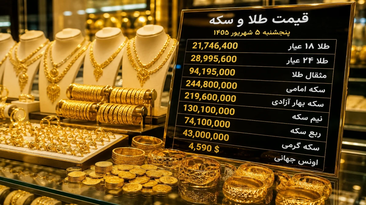 پیش بینی قیمت طلا فردا ۶ شهریور + حمایت و مقاومت مهم