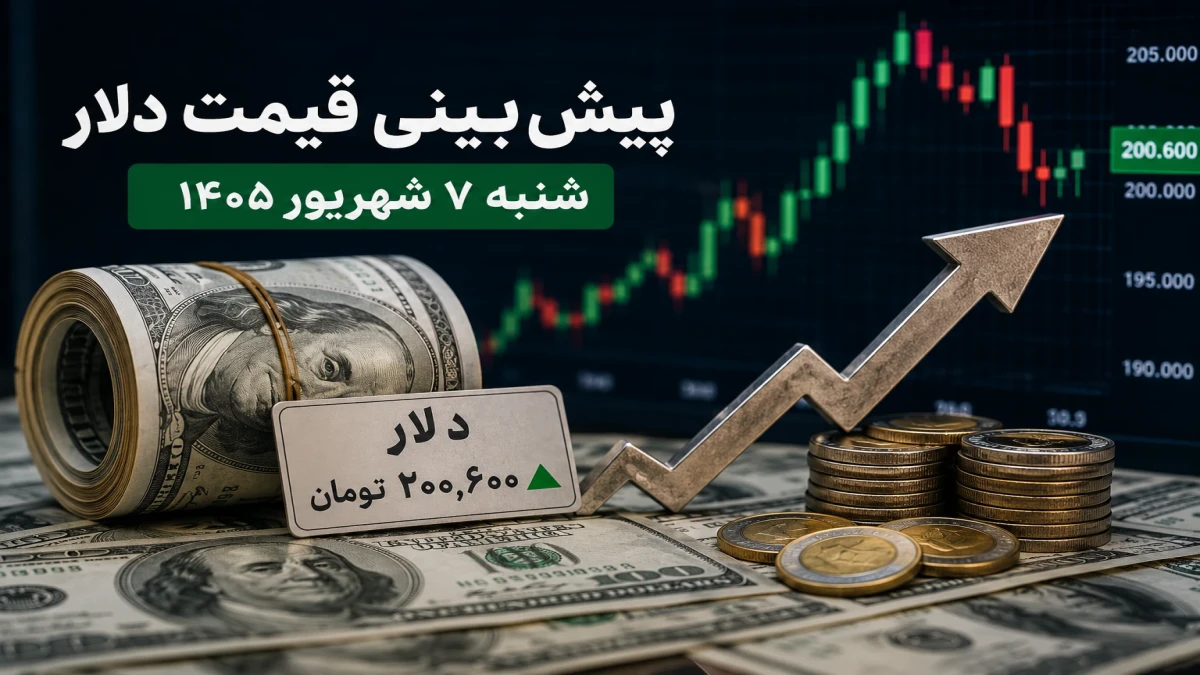 پیش‌ بینی قیمت دلار شنبه ۷ شهریور ۱۴۰۵ + جدول