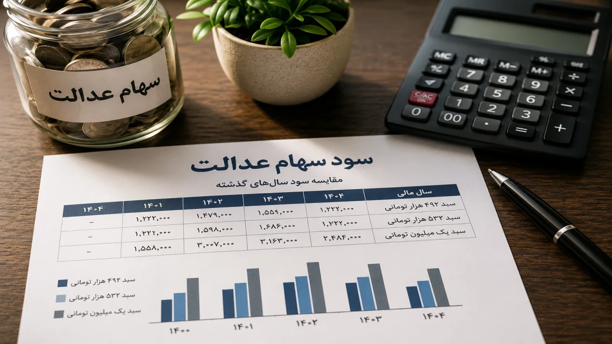 سود سهام عدالت امسال چقدر است + جدول کامل ۱۴۰۰ تا ۱۴۰۵