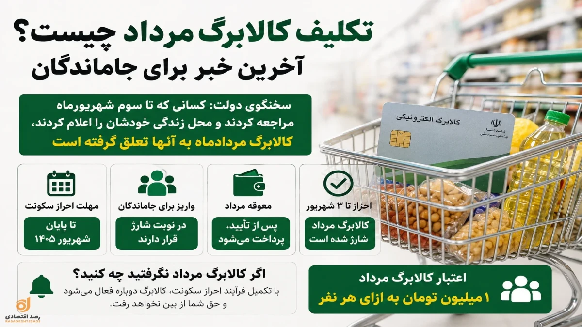 کالابرگ مرداد را نگرفتید؟ تکلیف جاماندگان و زمان شارژ مشخص شد