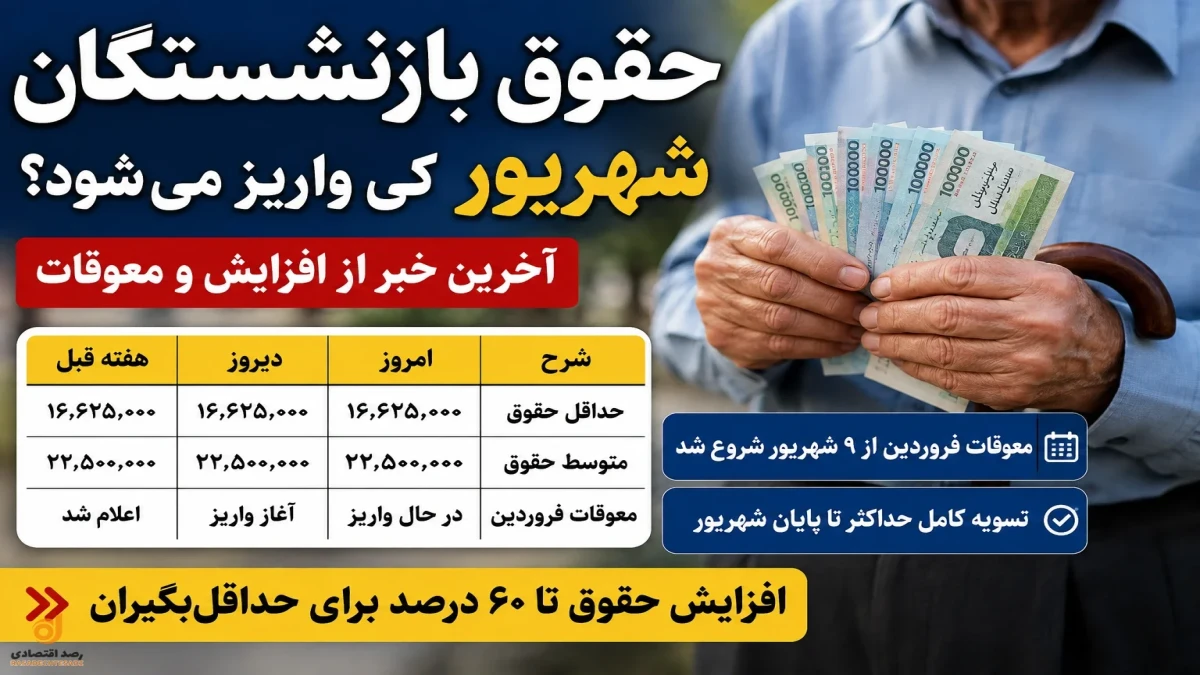 حقوق و معوقات بازنشستگان کی واریز می‌شود؟ + افزایش حقوق تا ۶۰ درصد