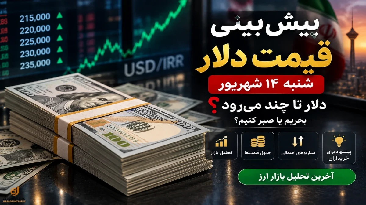 پیش‌بینی قیمت دلار شنبه ۱۴ شهریور + جدول