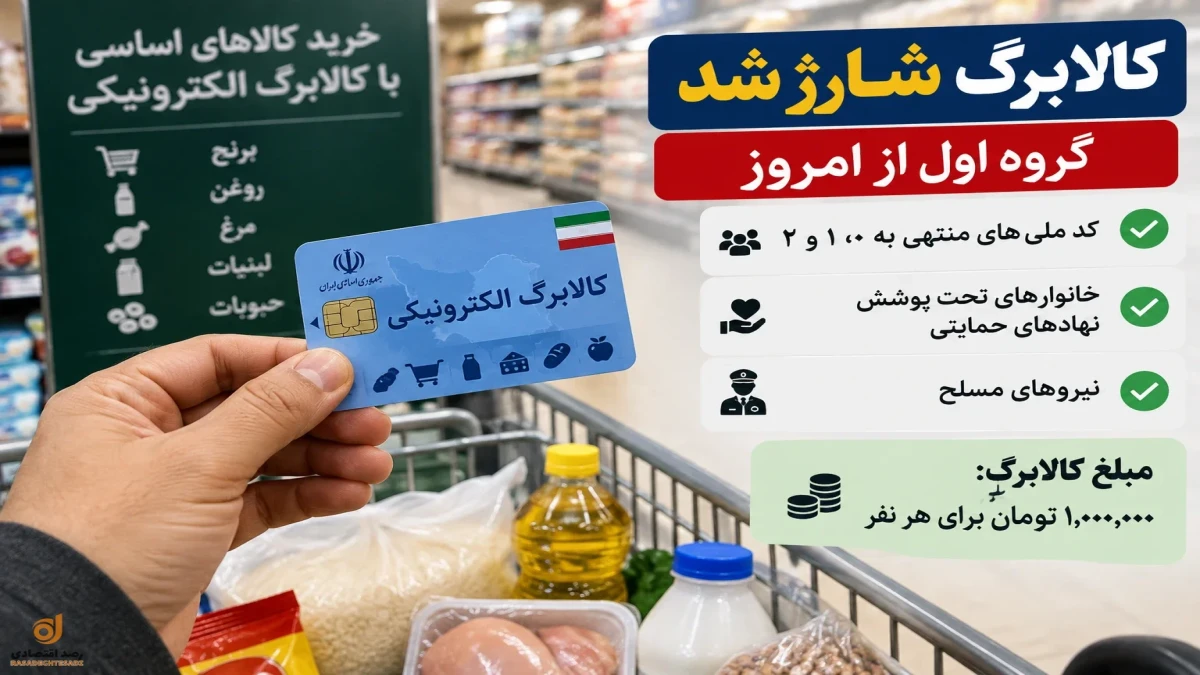 کالابرگ گروه اول امروز شارژ شد + جدول مبلغ جدید واریزی