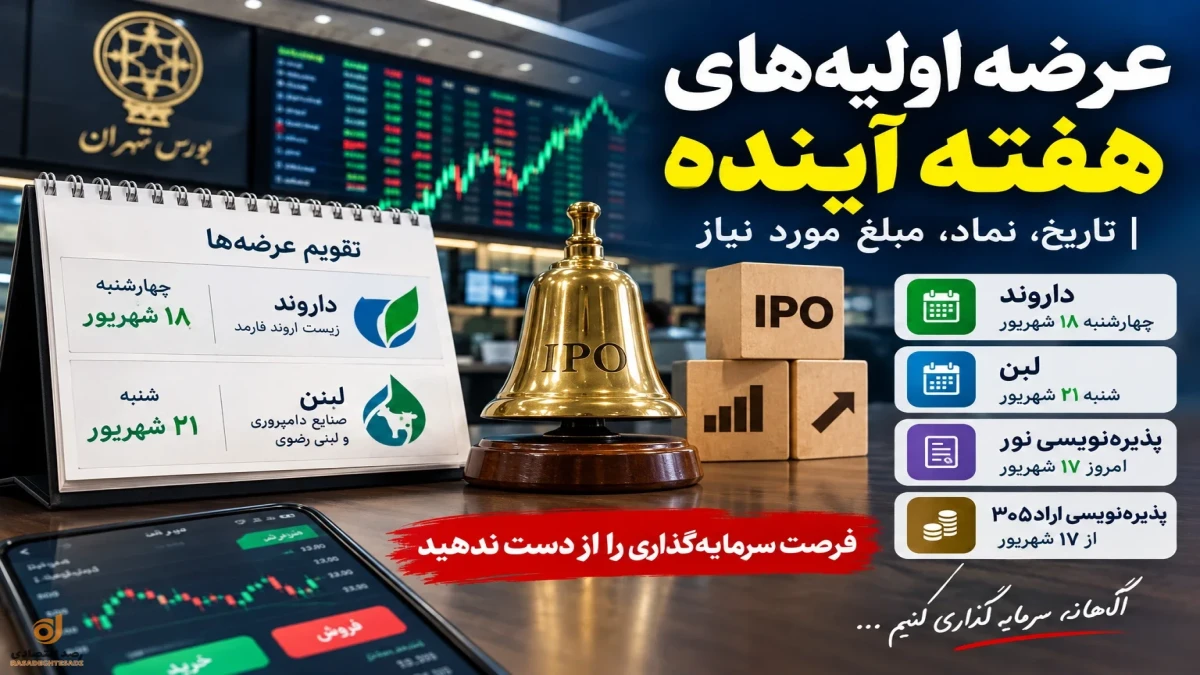 این هفته دو عرضه اولیه داریم؛ «داروند» «لبن»  | جزئیات کامل