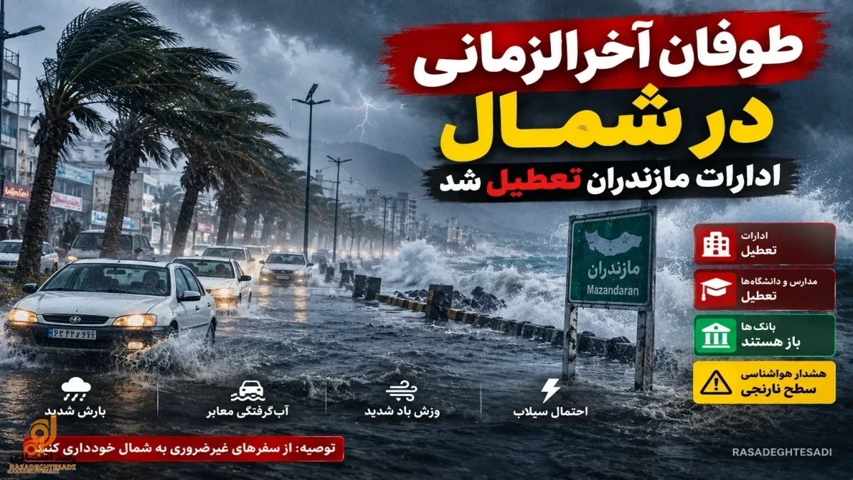 آیا فردا مازندران تعطیل است؟ آماده‌باش استاندار تا چهارشنبه