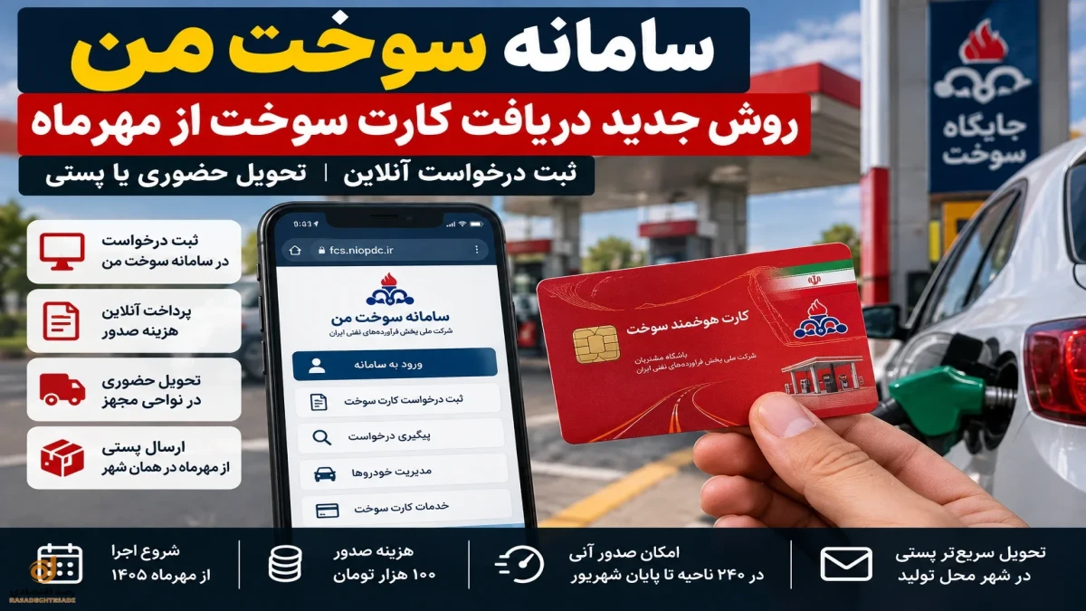 کارت سوخت را چطور فوری بگیریم؟ ورود به سامانه سوخت من