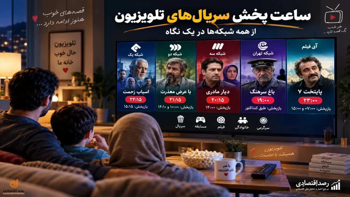 ساعت پخش سریال‌های تلویزیون الان + جدول بازپخش