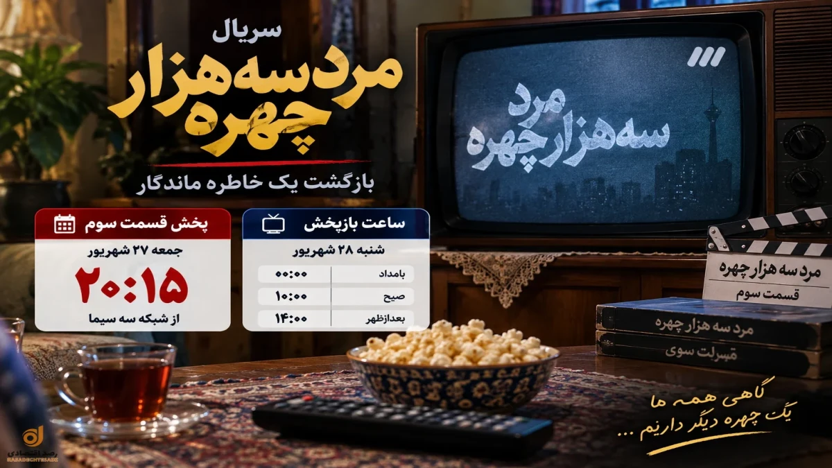 ساعت پخش قسمت سوم مرد سه هزار چهره + ساعت بازپخش