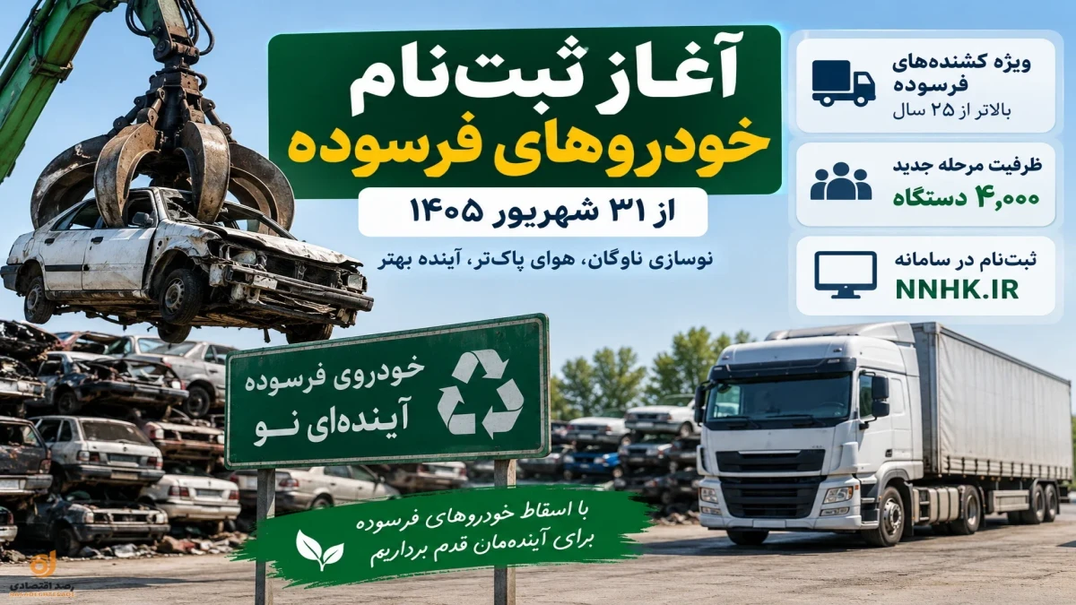 جهت ثبت نام خودروهای فرسوده و دریافت وام 400 میلیونی اینجا کلیک کنید