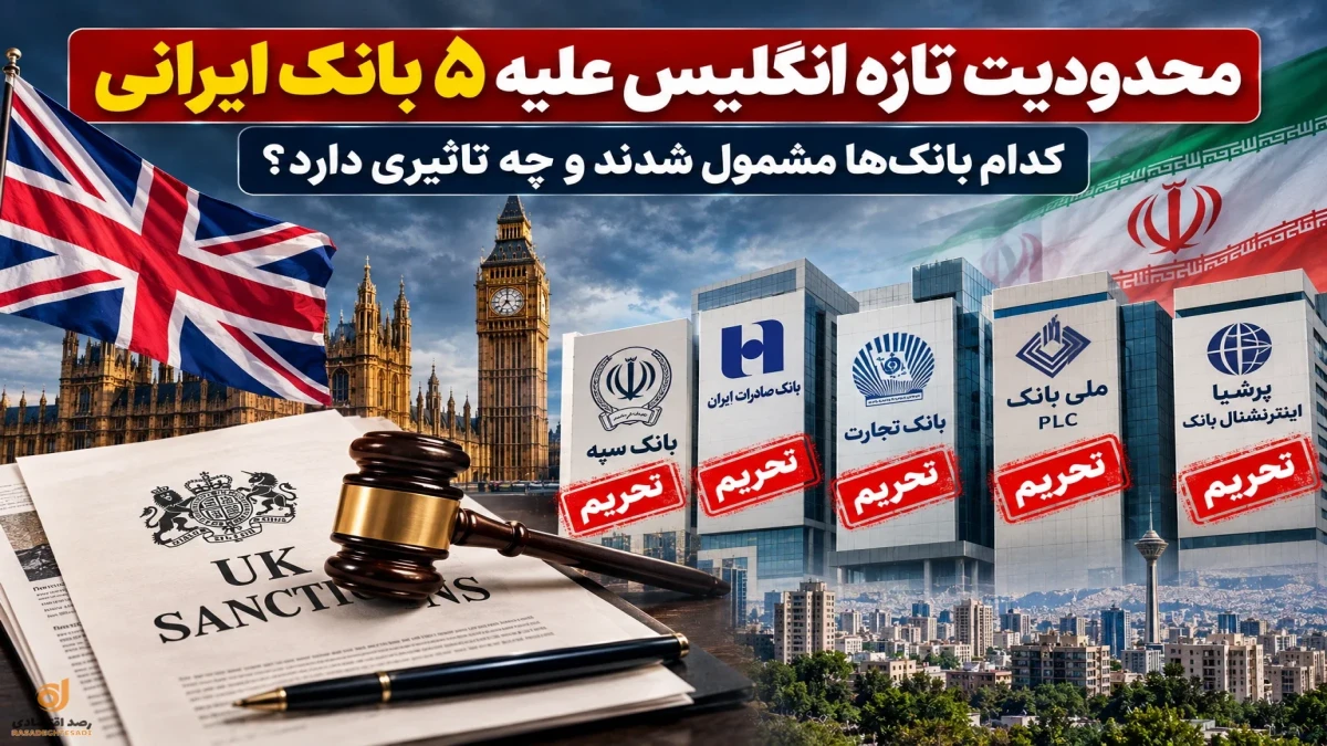 محدودیت تازه انگلیس علیه ۵ بانک ایرانی | کدام بانک‌ها مشمول شدند و برای مردم چه معنایی دارد؟