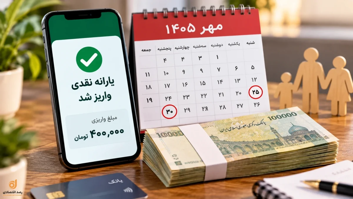 زمان واریز یارانه نقدی مهر ۱۴۰۵ مشخص شد + مبلغ یارانه