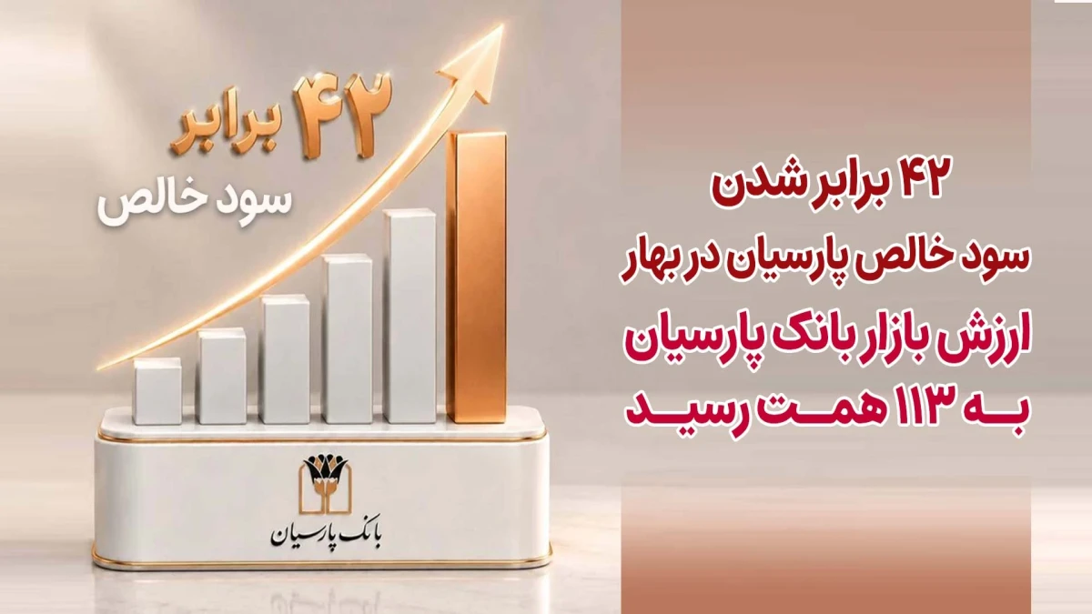 42 برابرشدن سودخالص پارسیان در بهار