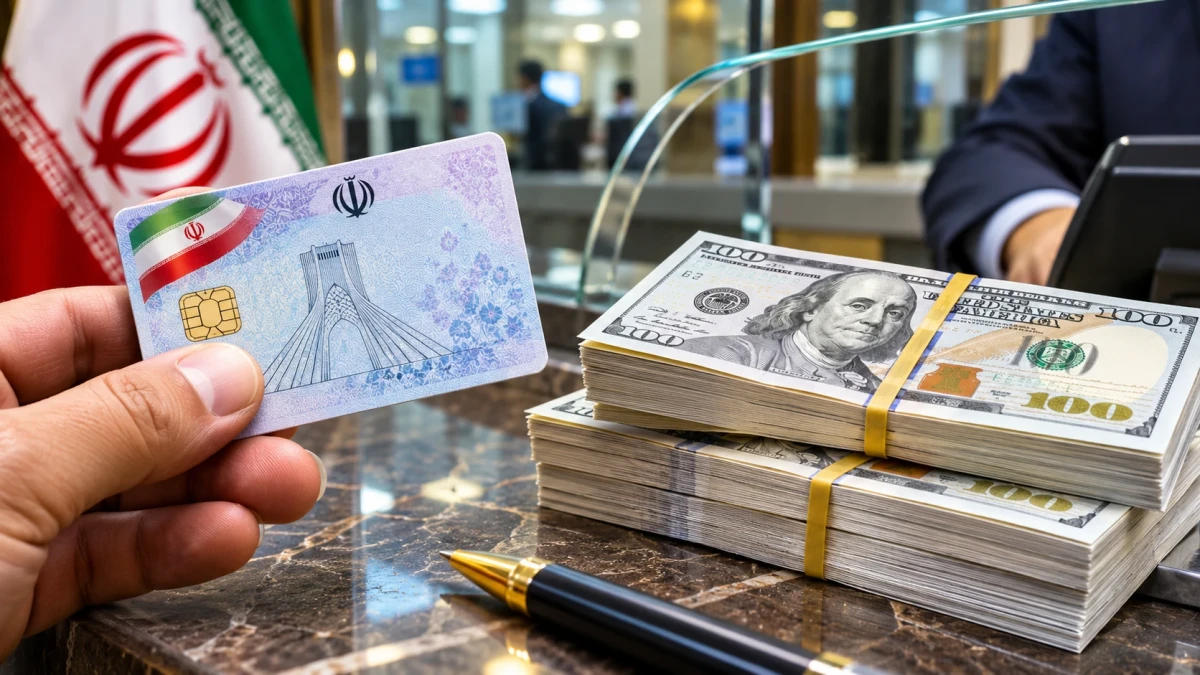قیمت دلار با کارت ملی امروز ۴ آبان ۱۴۰۵؛ سهمیه ۱۰ هزار دلاری چقدر پول می‌خواهد؟ + جدول ۵ بانک