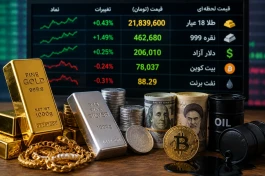 قیمت لحظه‌ ای طلا، نقره، دلار، بیت کوین و نفت امروز یکشنبه