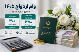 وام ازدواج ۱۴۰۵ چقدر است؟ قسط ماهانه و ثبت‌نام + جدول