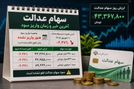 ارزش سهام عدالت امروز ۱۰ شهریور ۱۴۰۵ + جدول