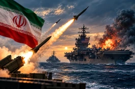 خبر فوری؛ حمله موشکی ایران به ناو هواپیمابر و ناوشکن آمریکا