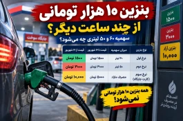 بنزین ۱۰ هزار تومانی از بامداد ۱۷ شهریور؛ سهمیه ۶۰ و ۵۰ لیتری چه می‌شود؟