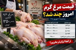 قیمت مرغ گرم امروز ۱۷ شهریور | از کجا ارزان‌تر بخریم؟