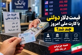 قیمت دلار با کارت ملی امروز ۱۷ شهریور چند شد؟ ۱۰۰۰ دلار را چقدر می‌دهند