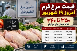 قیمت مرغ گرم امروز ۱۹ شهریور چقدر شد؟ + جدول