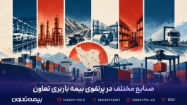 صنایع مختلف در پرتفوی بیمه باربری تعاون