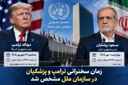 ساعت سخنرانی ترامپ و پزشکیان در سازمان ملل به وقت ایران