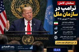 سخنان ترامپ در سازمان ملل ۳۱ شهریور | گزارش کامل سخنرانی