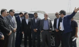 بازدید قائم‌ مقام سازمان توسعه و نوسازی معادن و صنایع معدنی ایران از پروژه‌های در دست انجام در منطقه ویژه اقتصادی صنایع معدنی و فلزی خلیج فارس