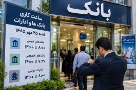 ساعت کاری بانک‌ها و ادارات شنبه ۲۵ مهر ۱۴۰۵