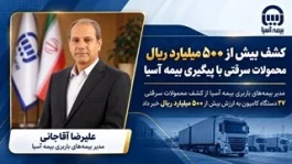 کشف بیش از ۵۰۰ میلیارد ریال محمولات سرقتی با پیگیری بیمه آسیا